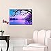 Nuolanart-PURPLE MORNING Modern Landscape Canvas Print Wall Art - Framed Ready to Hang Wall Decor - Home Gifts -P1L4060-003