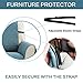 Reversible Sofa Cover, Quilted Couch Cover For 2 Cushion Couch, Water Resistant Furniture Protector With Elastic Strap Non Slip Furniture Cover Seat Width Up to 46