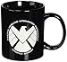 ICUP Marvel - Agents of SHIELD TV Show Eagle Crest Logo 20oz. Black Ceramic Coffee Mug