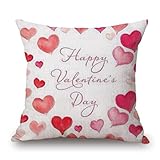 Pillow Cover, Jujunx Happy Valentine's Day Throw Pillow Case Sweet Love Gift Square Cushion Cover (G)