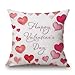 Pillow Cover, Jujunx Happy Valentine's Day Throw Pillow Case Sweet Love Gift Square Cushion Cover (G)
