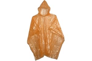 Sara Glove Emergency Disposable Rain Ponchos 8 Colors - (Sold in 5, 10, 30, or 200 Packs)