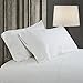 Simple&Opulence 100% Linen Sheet Set with Embroidery Washed - 4 Pieces (1 Flat Sheet & 1 Fitted Sheet & 2 Pillowcases) Natural Flax Soft Bedding Breathable Farmhouse - White, Queen Size