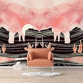 Wall Mural Nordic Style Nature Landscape Removable Wallpaper Wall Sticker for Bedroom Living Room - 66x96 inches