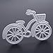 Whitelotous Cutting Dies Stencil Metal Mould for DIY Scrapbook Album Paper Card (Bicycle)