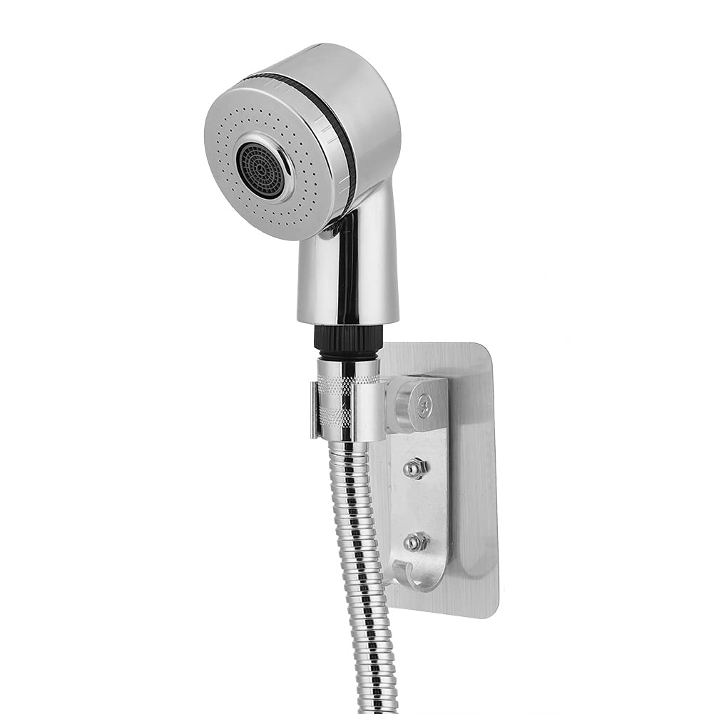 Sink Hose Sprayer Attachment Bathroom Shower Sprayer Hair Washing Kit Handshower Faucet Rinser Faucet Converter Adapter Set (Kit)