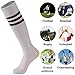 Striped Tube Socks, Calbom Unisex Knee High Soccer Football Volleyball Baseball Cheerleading Team Socks 2/6/10 Pairs