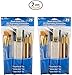 Loew-Cornell 245B Brush Set, Pack of 25, Multi Color (2 Packs)