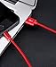 Lightning Cable for iPhone, 3Pack 5ft/1.5M Nylon Braided Charger Cable，Lightning to USB Cable,Charger Cable for iPhone 7/7 Plus/6/6s/6 plus/ 5/5s/5c, iPad, iPod and More Red by BESKIN