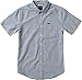 RVCA Men's That'll Do Oxford Short Sleeve Woven Shirt, Distant Blue, Large