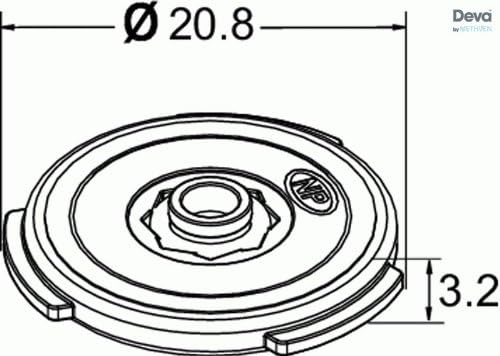 Deva HSR 6 Seal Flow Regulator for Shower Hose 6-LPM Assorted color - Image 3