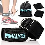 Ankle Straps for Cable Machines ( Pair ) Ankle Strap Attachment + 2 Sweat Wristbands + Carry Bag + eBook