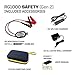 Rugged Geek RG1000 Safety GEN2 1000A Portable Car Jump Starter, Battery Booster Pack and Power Supply with LCD Display, INTELLIBOOST Smart Cables, LED Flashlight, USB & Laptop Charging. NEW for 2019