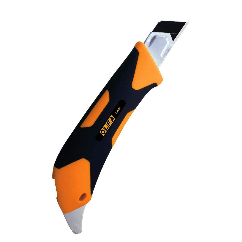 OLFA 1072198 LA-X 18 mm Fiberglass Cause Grip Knife de servicio pesado (nueva versión)