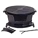 Cajun Cookware Round Seasoned Cast Iron Charcoal Hibachi Grill - Gl10447