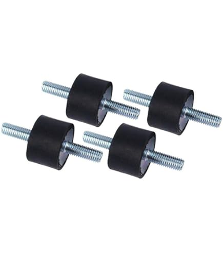M10 Rubber Studs Shock Absorber Anti-Vibration Isolator Mounts 4 Pack Rubber Cylindrical Vibration Isolation Mount For Air Compressors Garage Pump Car Motor Diesel Engines With 8pcs Non Slip Nuts - View #7