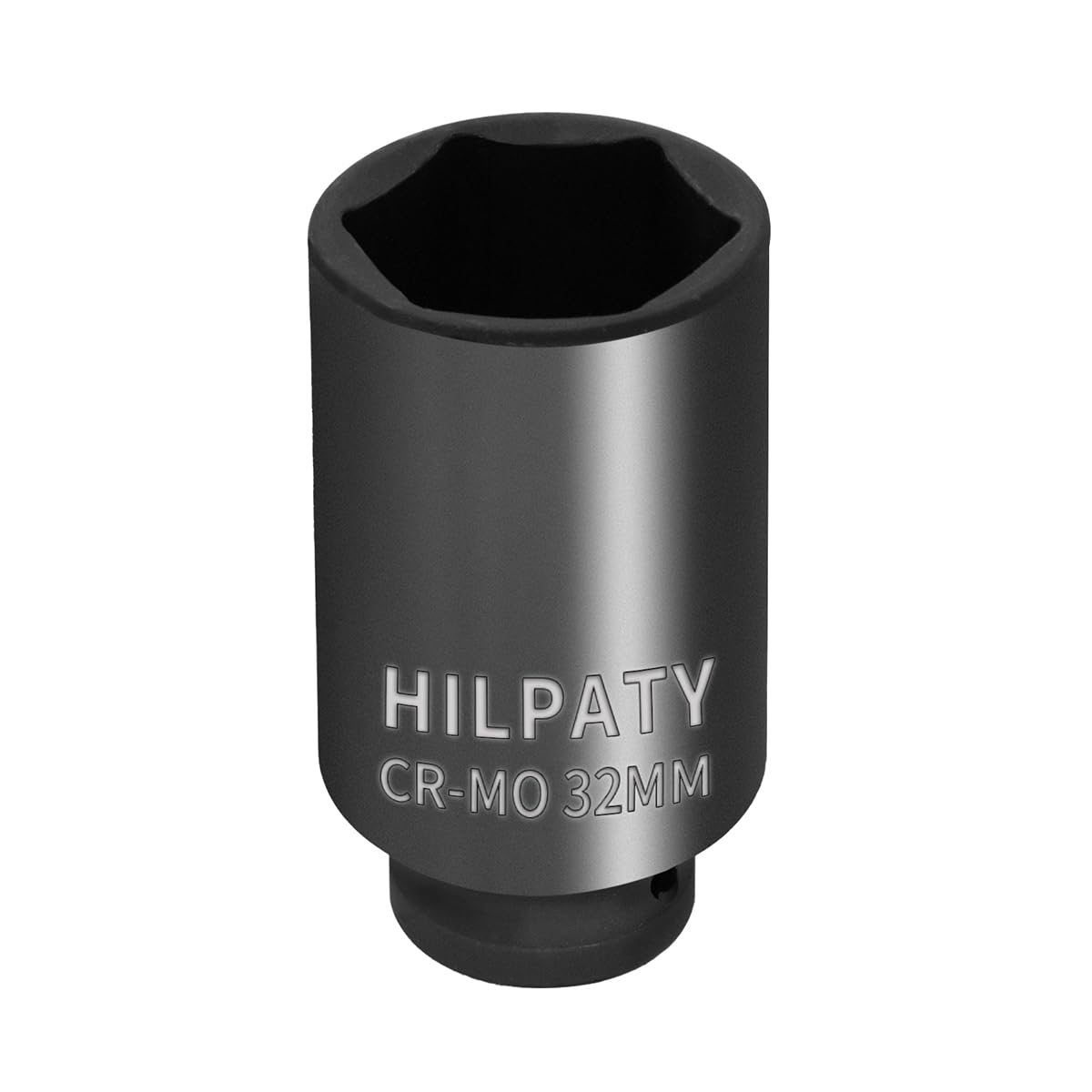 Hlipaty Impact Socket 32mm, 1/2" Square Drive 6 Point Cr-Mo Deep Socket, 78mm Length — image 1