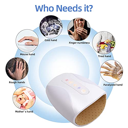 ILMBVM Electric Hand Massager with Air Compression and Heat,Mothers Day Gifts for Mom, Cordless