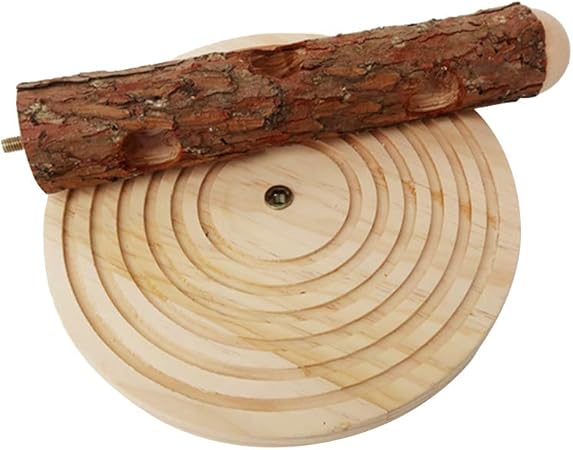 Zzm Rabbit Grass Feeding Stand Nature Wooden Rabbit Hay Feeder