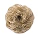 Scrunchy Updo Hair Bun Clip Messy Donut Chignons Synthetic Wavy Straight Hairpiece Hair Extension (ash blonde-thicker, 1PC)thumb 1