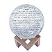 K KENON Engraved 3D Moon Lamp Anniversary Valentine‘s Gift for Wife, to My Wife Birthday Gifts from Husband, Personalized 5.9 Inch 3D Printing Moon Light Gift for Wife Mother's Day Christmas Gift