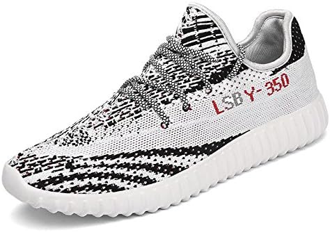 Mens Womens Fashion Sneakers Breathable 350 Running Walking Shoes For Athletic Sport Gym Casual (37/6 B(M) US Women/4.5D(M) US Men, Trainer White)
