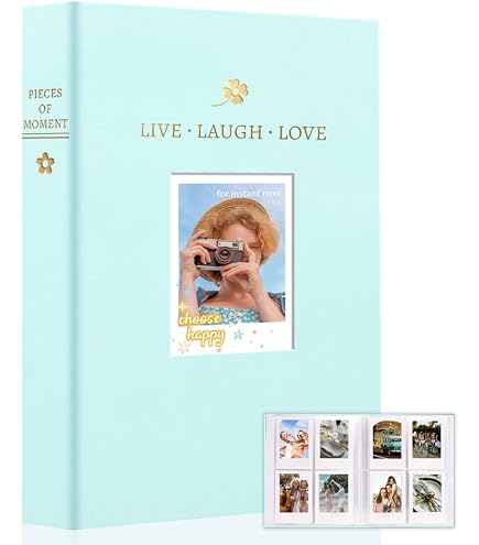Goodsnetic - Mini album fotografico in pelle PU, 96 tasche, compatibile con Fujifilm Mini 7s, 8, 8+, 9, 25, 26, 50s, 70, 90, PIC-300 Z2300, pellicola istantanea