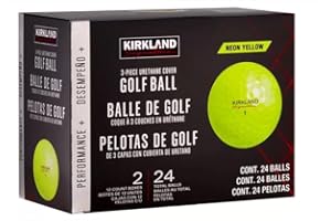 カークランドシグネチャー(KIRKLAND SIGNATURE) Kirkland Signature 3-Piece Golf Balls, Version 2.0, Yellow, 24-Pack