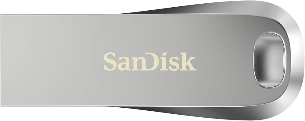 SanDisk 64GB Ultra Luxe Type A USB 3.2 Gen 1 Flash Drive Silver