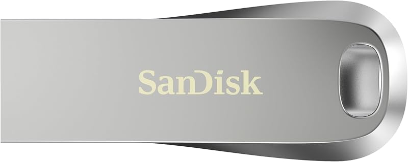 SanDisk 64GB Ultra Luxe Type A USB 3.2 Gen 1 Flash Drive Silver