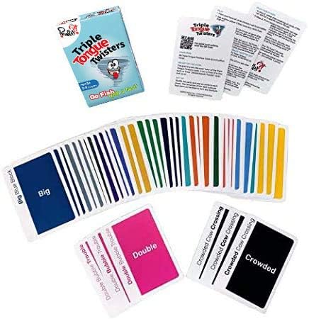 Really?! Fun Family Games Go Fish With A Twist, Triple Tongue Twisters Card Game, Party Speech - Image 3