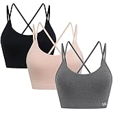 Ryka Sports Bra, Yoga Seamless Strappy Hannah, Sostén Deportivo, 3 Pack