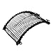 HairZing Clip | Large Vintage Clincher Comb Tool for Thick, Thin, and Curly Hair| Stretchy Banana Hair Clips for Girls | Elastic Double Comb Clip with Black Color