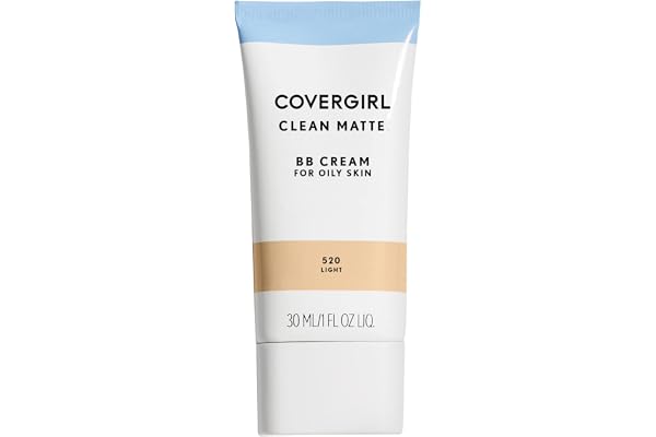 COVERGIRL - Clean Matte BB Cream, Oil-Free, Long-Lasting, Sensitive Skin, Lightweight, 100% Cruelty-Free