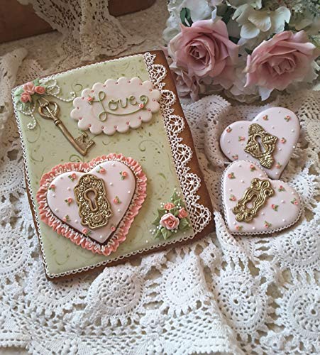 Katy Sue Designs Locks and Key Silicone Mold for Cake Decorating, Cupcakes, Sugarcraft, Candies, Clay, Crafts and Card Making, Food Safe - Thumbnail 3