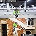 Huepar Electronic Self-Leveling Rotary Laser Level Kit -360 Horizontal Laser Beam Interior/Exterior Rotating Laser Level Tool, Receiver, Protective Glasses, Alkaline Battery, Hard Case Kit RL200HR