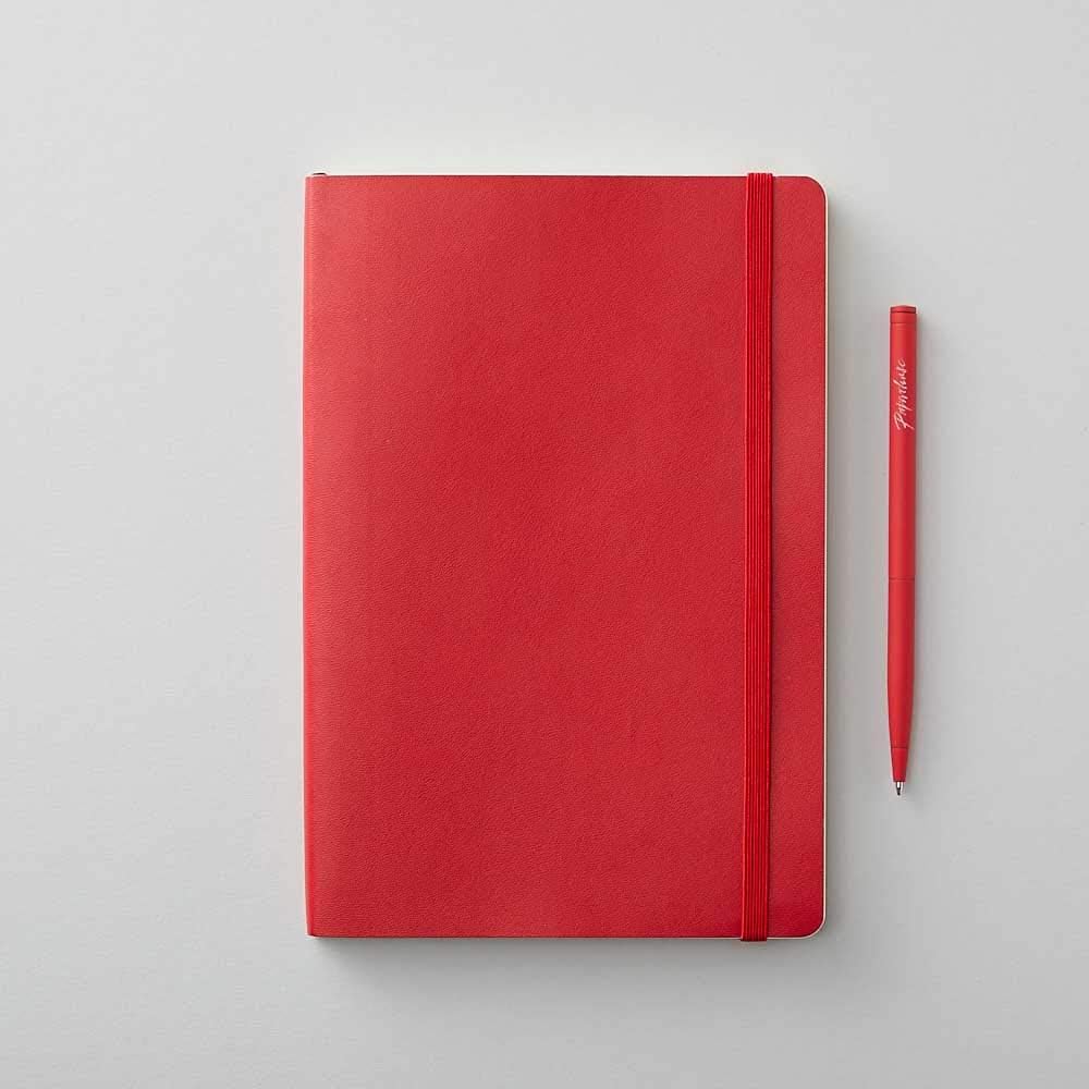 Paperchase Agenzio Soft Red Ruled Medium Notebook, Notepad, Journal Amazon.co.uk Office Products