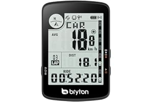 Bryton Rider 17 3.0 inch LCD Screen Wireless GPS Bike/Cycling Computer, Compatible with Bike Radar, 25hrs Long Battery Life, Bluetooth, Waterproof, Live Track
