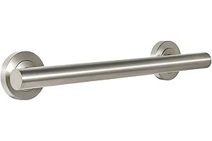 Lava Odoro Shower Grab Bar, Modern Stainless Steel Handicap Grab Bar for Bathtubs and Showers, Shower Safety Bar for Seniors Disabled, ADA-Compliant (Brushed Nickel, 12 Inch)