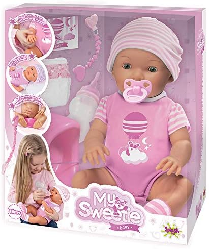 Splash Toys Sweety 30901 Pink Baby Doll with Accessories, 40 cm x 17 cm x 11 cm