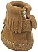 Minnetonka Back Flap Bootie (Infant/Toddler),Brown,1 M US Infant