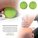 Lacrosse Balls - Foot Massage Ball, Deep Tissue Myofascial Release Massage Balls for Trigger Points, Plantar Fasciitis, Tight Muscles, Neck, Back, Yoga, Workout, Stress Relief (Green, 2 Balls)