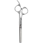 Fromm Professional Transform 5.75" 28-Tooth Extra Smooth Hair Thinning &amp; Texturizing Shears on Wet &amp; Dry Hair in Matte Silver Japanese Steel Scissors with Beveled Blade for Salon Stylists