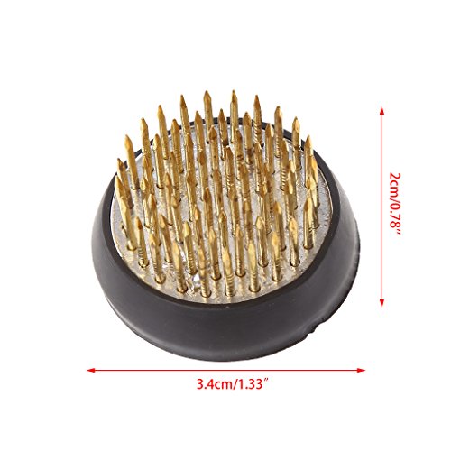 Aixia Round Ikebana Kenzan Flower Frog With Rubber Gasket Art Fixed Arranging Tools (2)