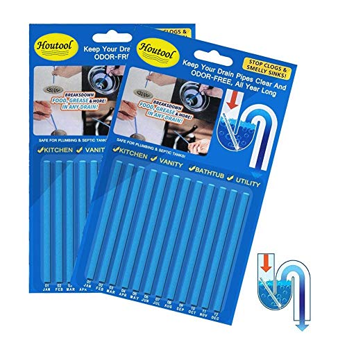 Drain Cleaner Sticks and Deodorizer Drain Strip Line Drainer Cleaner