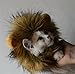 RosyLife Lion Mane Wig for Cat Costume Pet Adjustable Washable Comfortable Fancy Lion Hair Cat Clothes Dress for Halloween Christmas Easter Festival Party Activity (Brown)