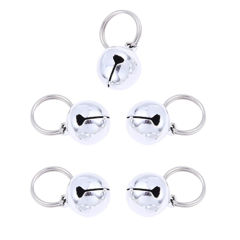 bells for dogs, 18mm Dog Cat Collar Bells - Super Loud & Wear-Resistant Small Bells for Collar, Track Your Pet Save Birds Wildlife, for Cats Dogsï¼ˆ5PCSï¼‰