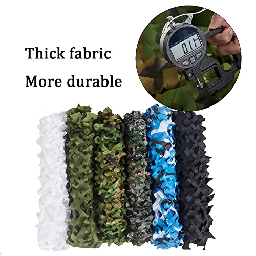Senmortar Camo Netting, Bulk Roll Camouflage Netting Woodland 5 x 6.56
