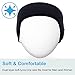 Mydeal Lightweight Bluetooth Headband with Wireless Headphone Headset Earphone Stereo Speakers Mic Hands Free for Gym Fitness Exercise Outdoor Sport,Compatible with Iphone Android Cell Phones - Black