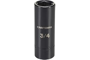 CRAFTSMAN Deep Impact Socket, SAE, 1/2-Inch Drive, 3/4-Inch (CMMT16061)